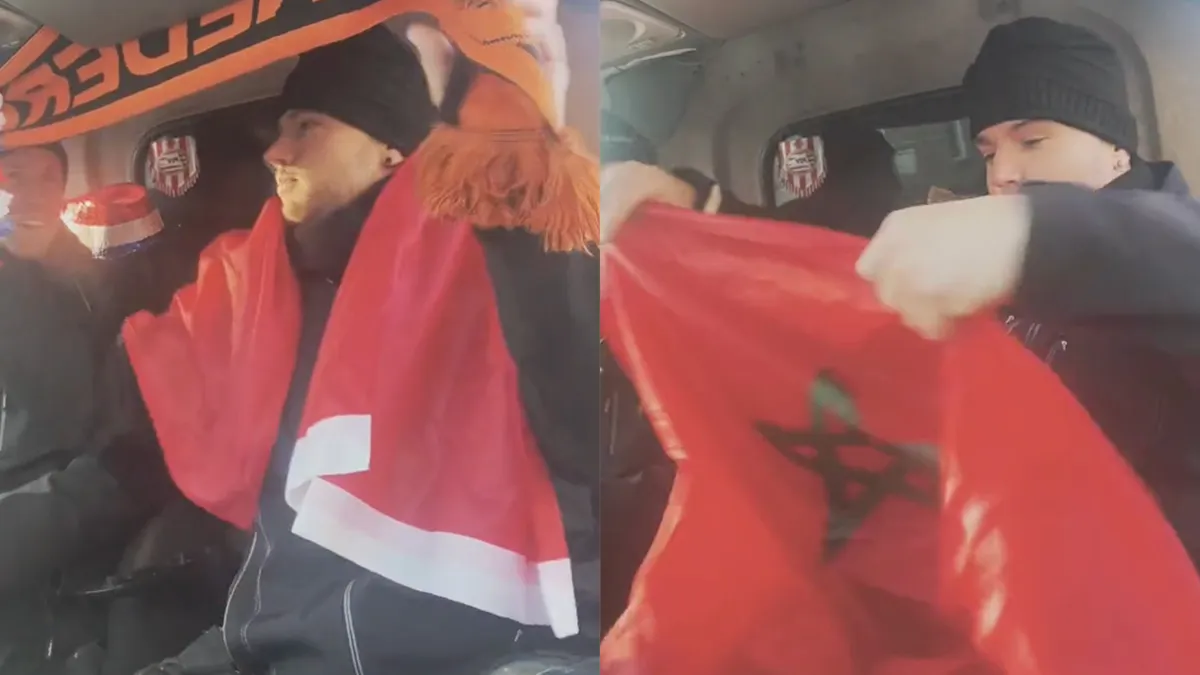 Werkbusje opruimen nu Nederland uit het WK van Qatar ligt...