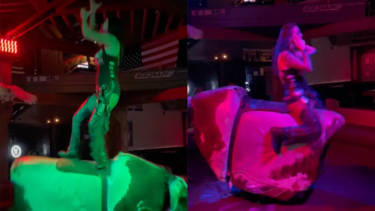 Wow, dame is echt een winnaar op de Mechanische Stier