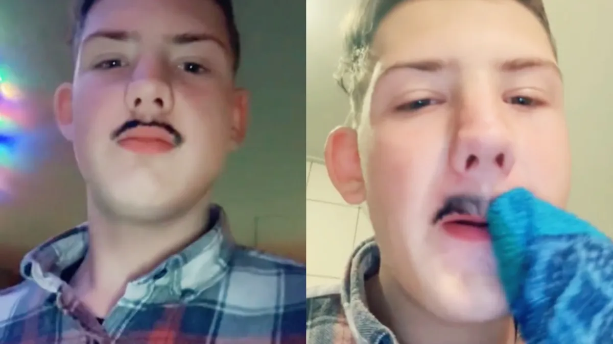 Ventje gaat vol Bram Krikke met waterproof oogpotlood van zijn moeder