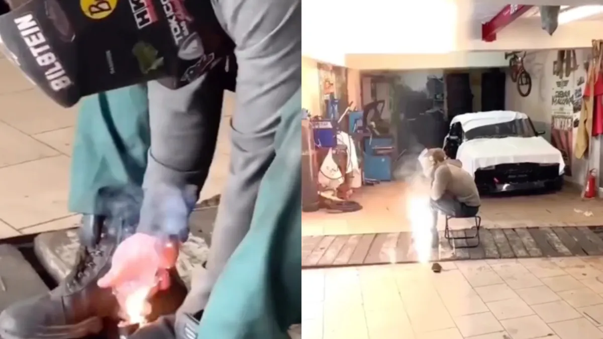 Heel stevig knalvuurwerk in smeerput geeft best een gaaf effect