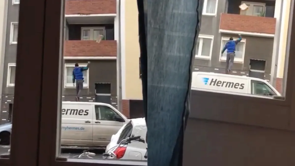 Overijverige pakketbezorger gaat hoe dan ook bezorgen