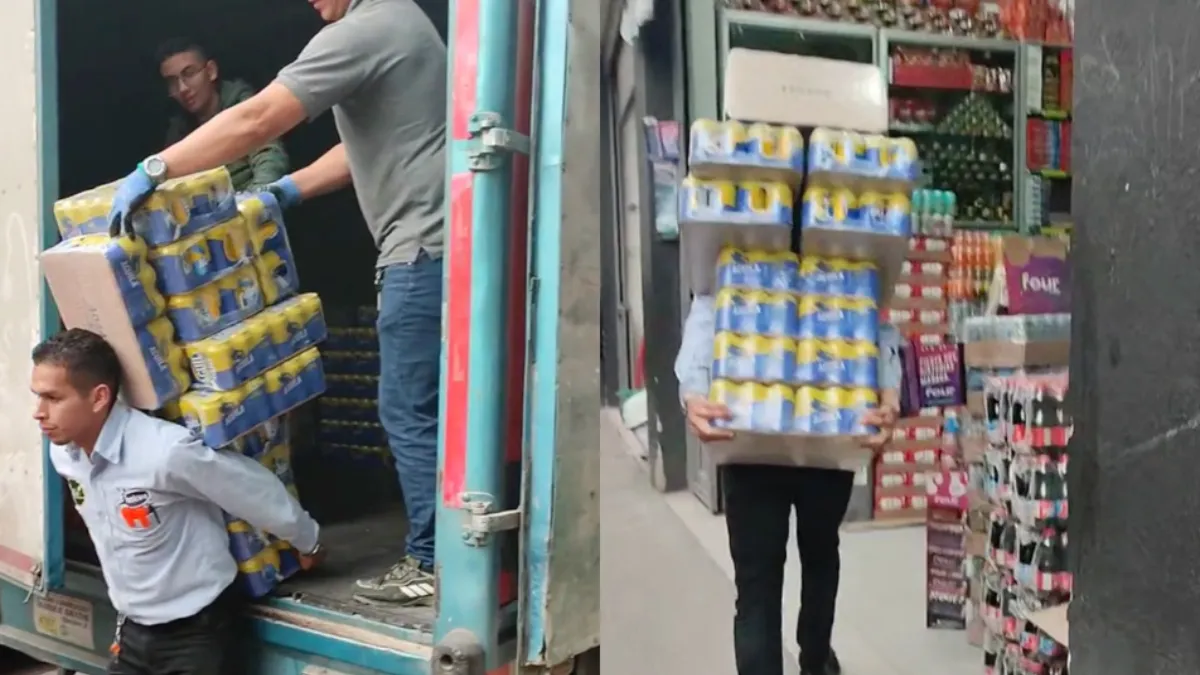 Geen steekwagentje, geen probleem voor Colombiaan