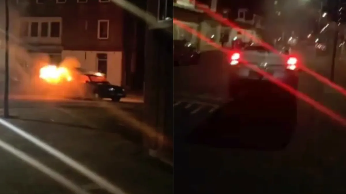 Autobrand en stuntchauffeur zetten Heerlen op de kaart