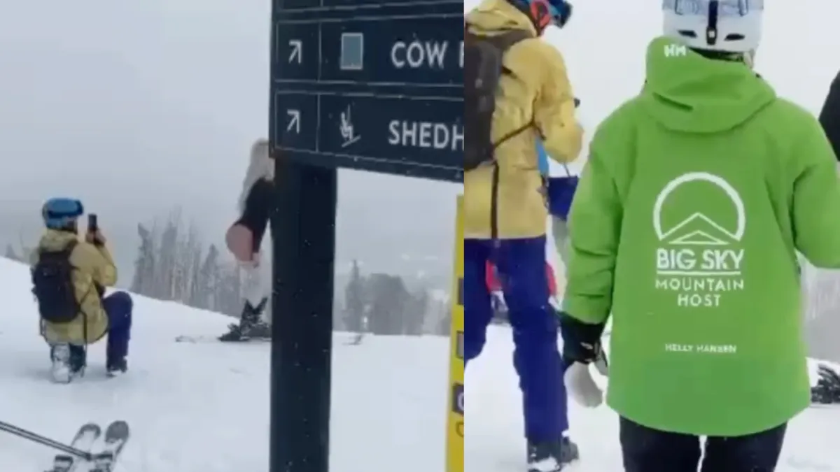 Influencer Gloria Vitalina maakt naam voor zichzelf na iets wat pikante shoot in skigebied
