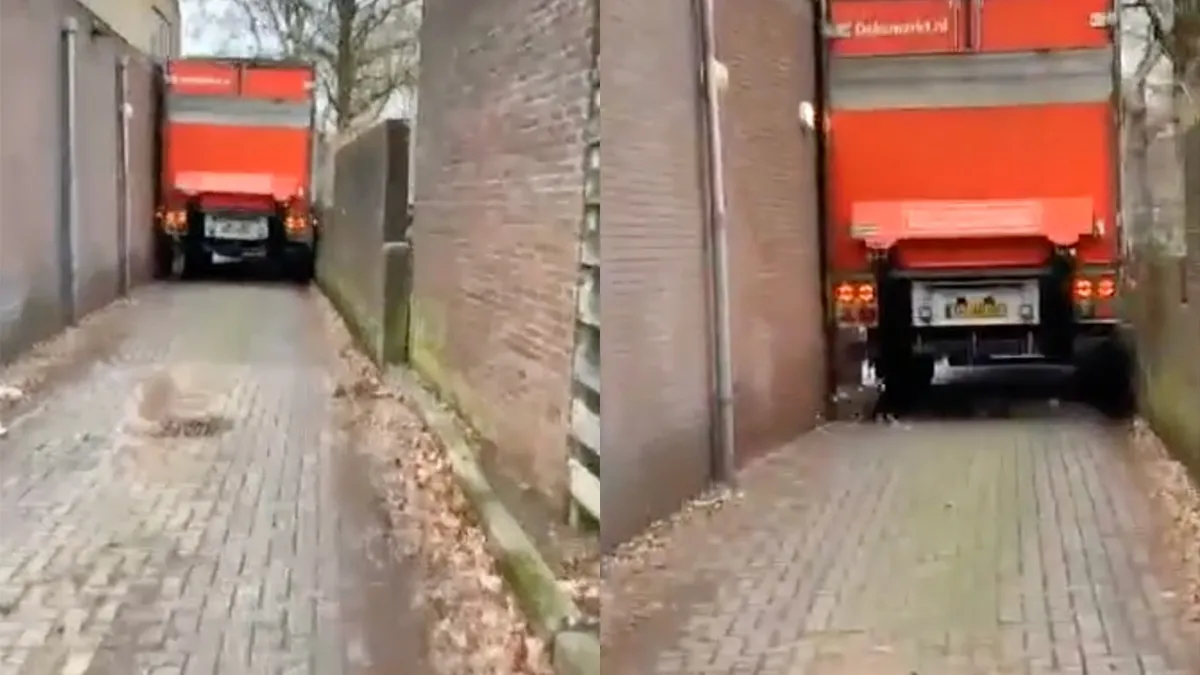 Chauffeur weet een binnendoor weggetje in Uchelen