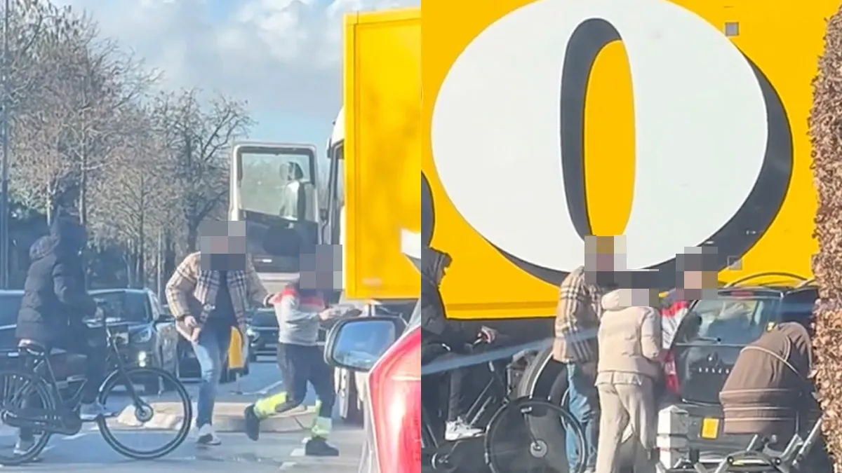 Karretje lijkt chauffeur geen ruimte te hebben gegeven en toen ging het fout