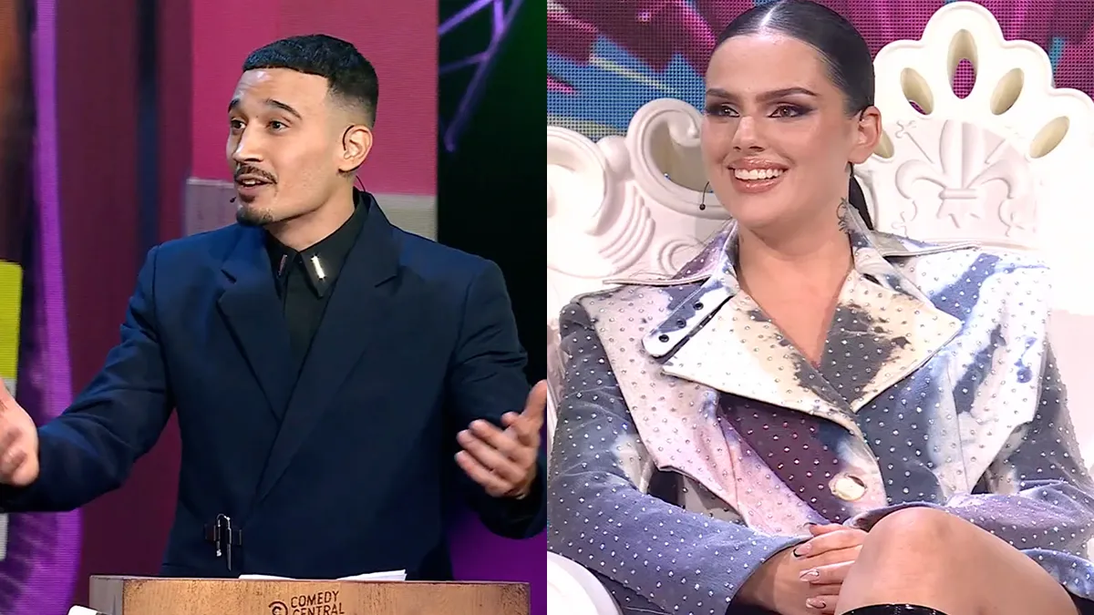 Nesim el Ahmadi heeft er zin in en sloopt Famke Louise tijdens roast