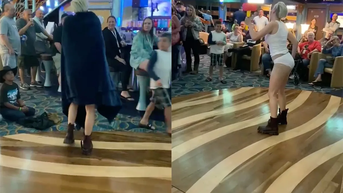 Passagiers van cruise twijfelen echt of het de echte Miley Cyrus niet is