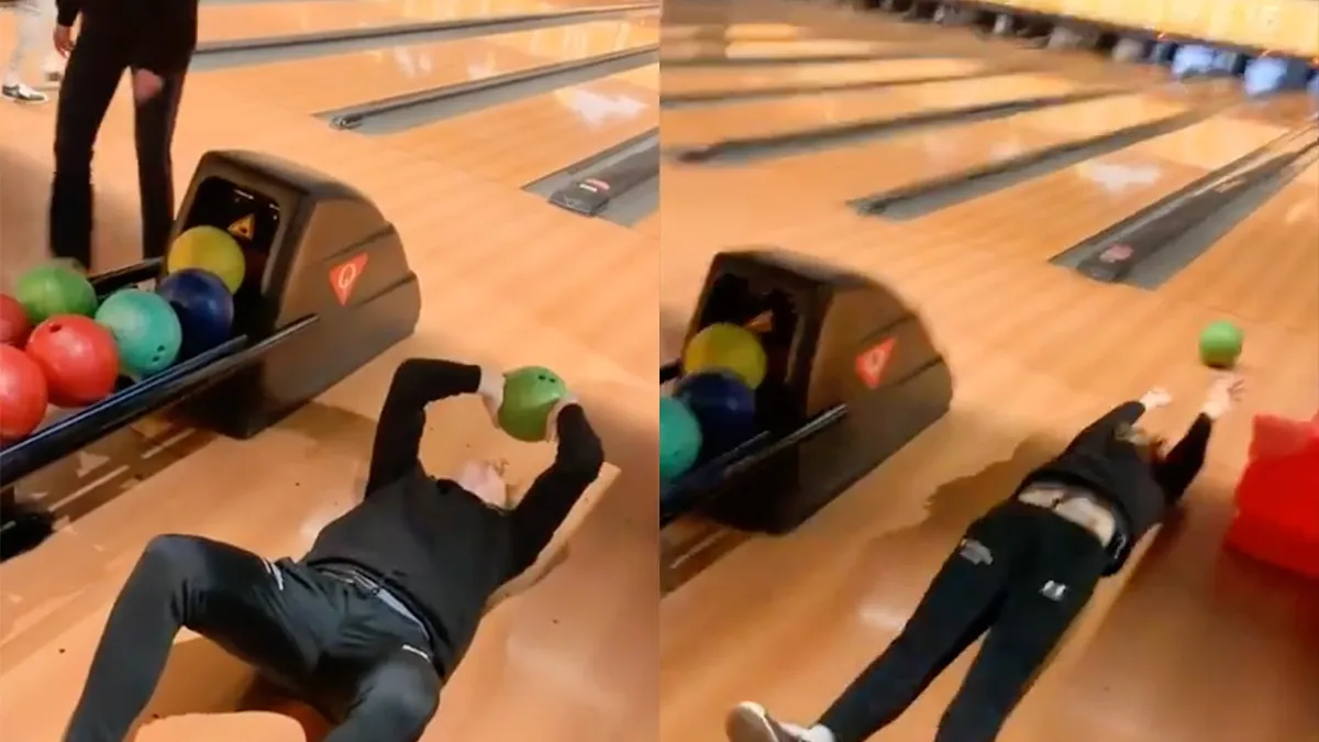 Sjoerd kan heel goed bowlen