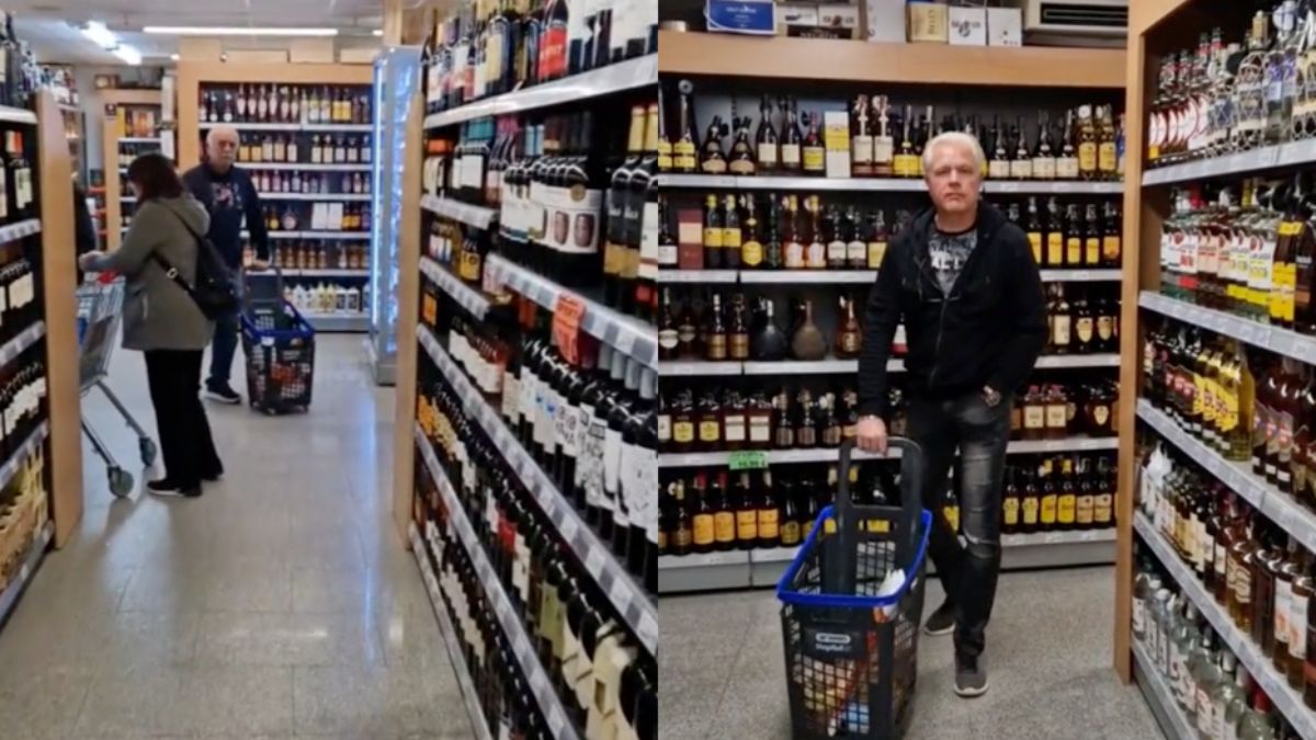Als we Rotterdamse Caroline mogen geloven verkopen ze alcohol in Spaanse supermarkt