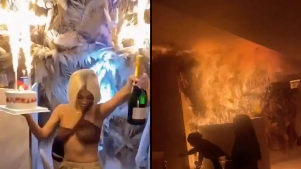 Sparkles minder feestelijk als ze brand in restaurant veroorzaken