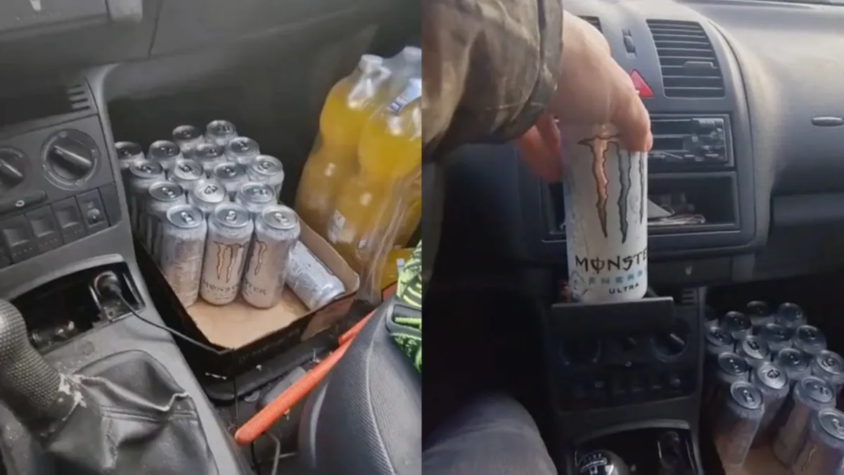 Auto ook prima in te zetten als recycling opslag van blikjes en flesjes