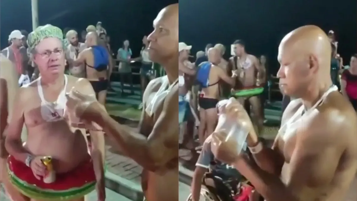 Carnaval in Brazilië: Gezellig matten op de achtergrond en internet kan uit door de voorgrond