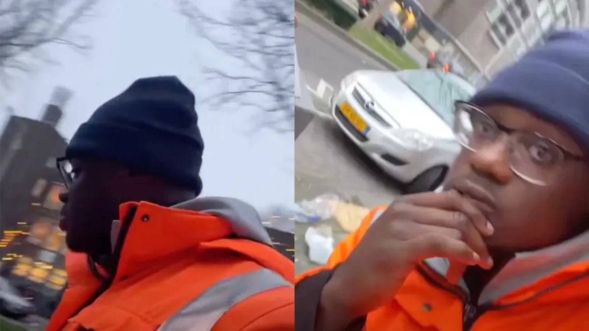 Dood schaap bij vuilnis in Rotterdam-Zuid