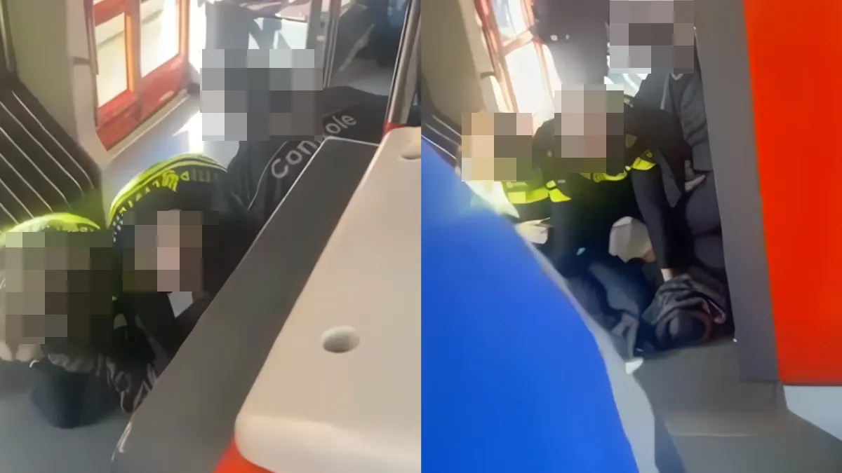Gezelligheid met zwartrijder in tram 16 in Den Haag