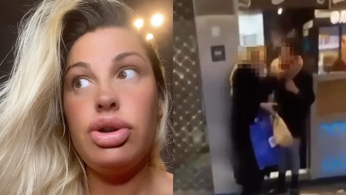 Tik Tok-ster Morena heeft ruzie in frietzaak en deelt klap uit