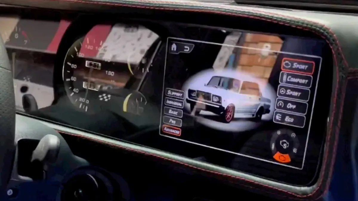 Deze Lada doet niet onder voor een luxe Mercedes qua dashboard