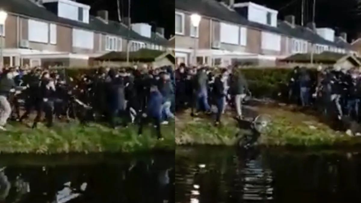 FC Volendam tegen FC Emmen ging na de wedstrijd nog even door