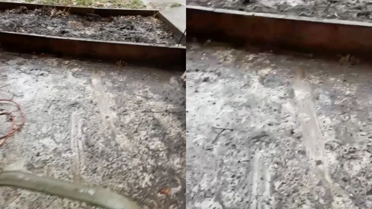 Lijkt wel alsof er iemand is uitgegleden