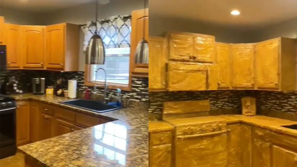 Als grappen te ver gaan: Keuken van je ouders besmeuren met pindakaas