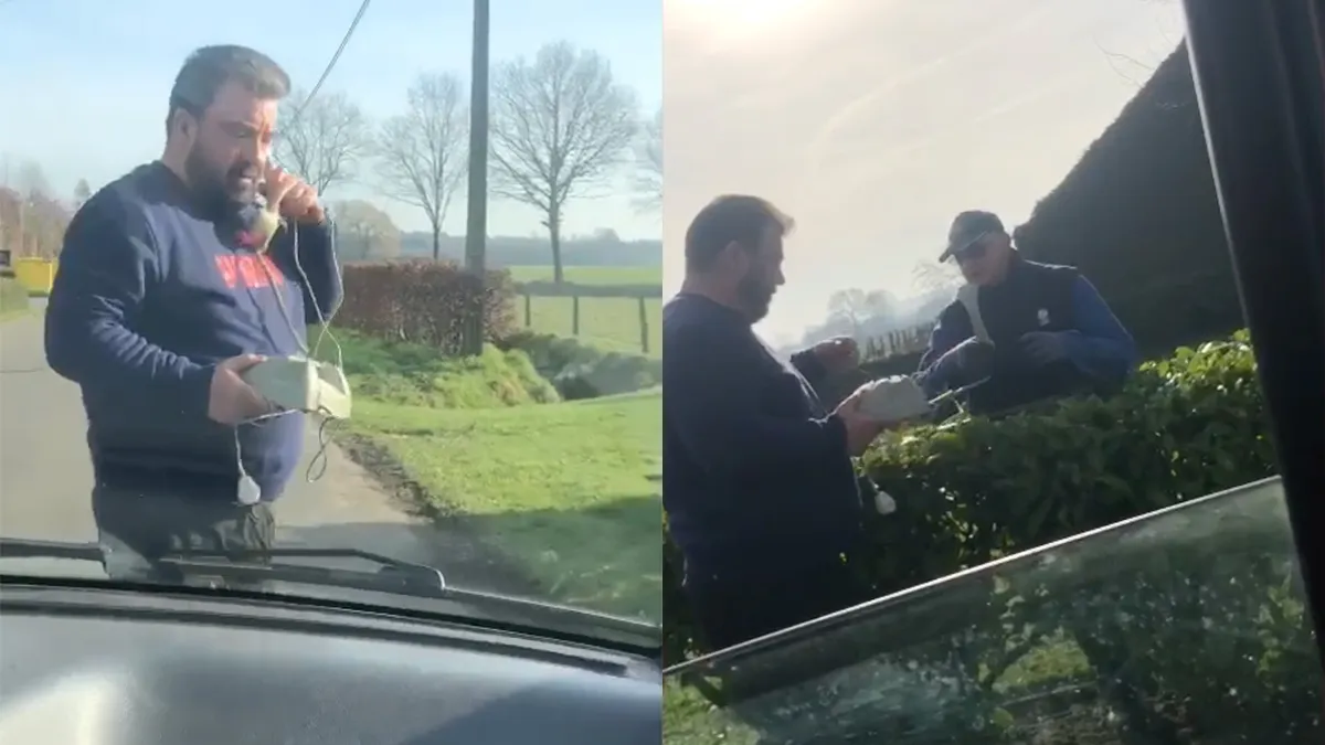 Hulp vragen in Belgie met ouderwets staaltje techniek