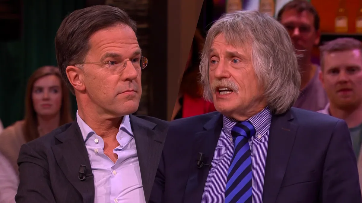 Johan Derksen fel tegen Mark Rutte: 'Ik vind dat je gefaald hebt'