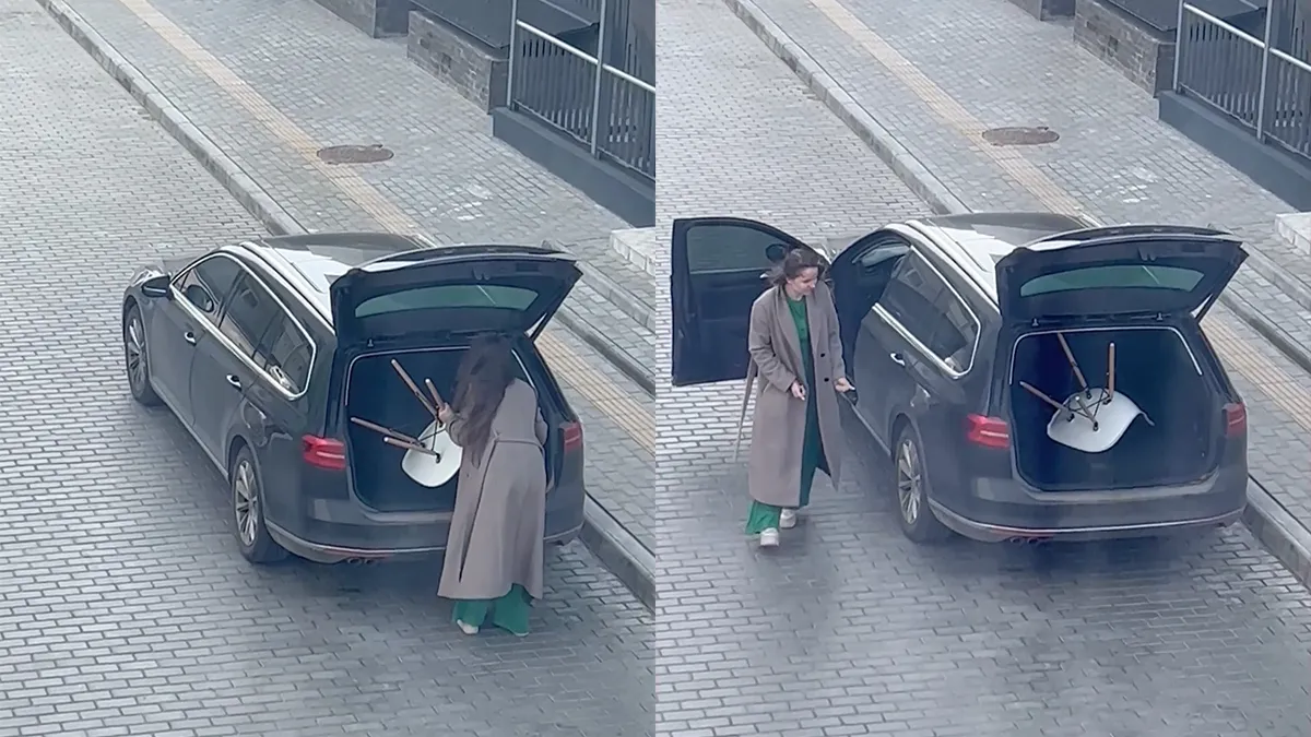 Man opent steeds achterklep van auto en drijft vrouw tot wanhoop