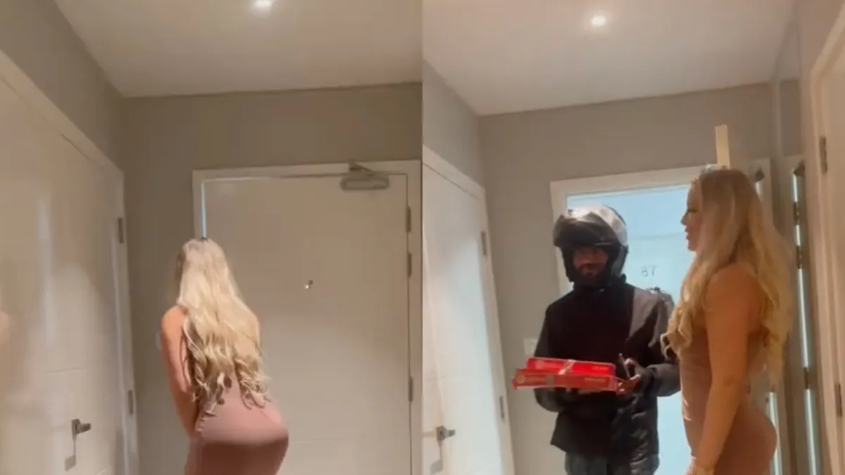 Pizzakoerier heeft echt het adres van zijn leven gevonden