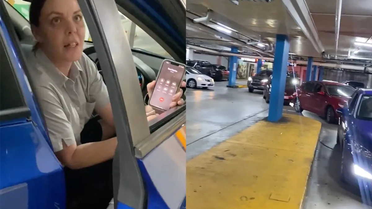 Vrouw met abonnement kan parkeergarage niet uit en houdt veel auto's op