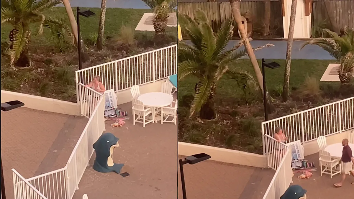 Vrouw snapt hekje bij zwembad van hotel niet meer