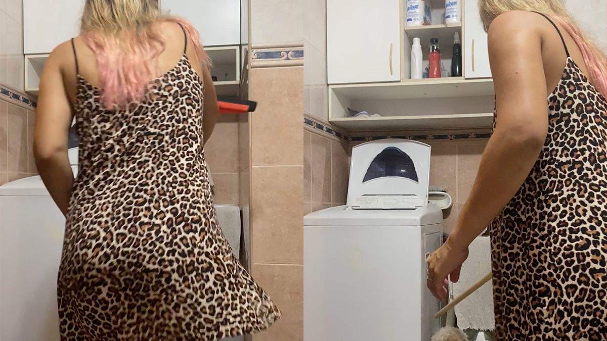 Vrouw vindt rat in wasmachine