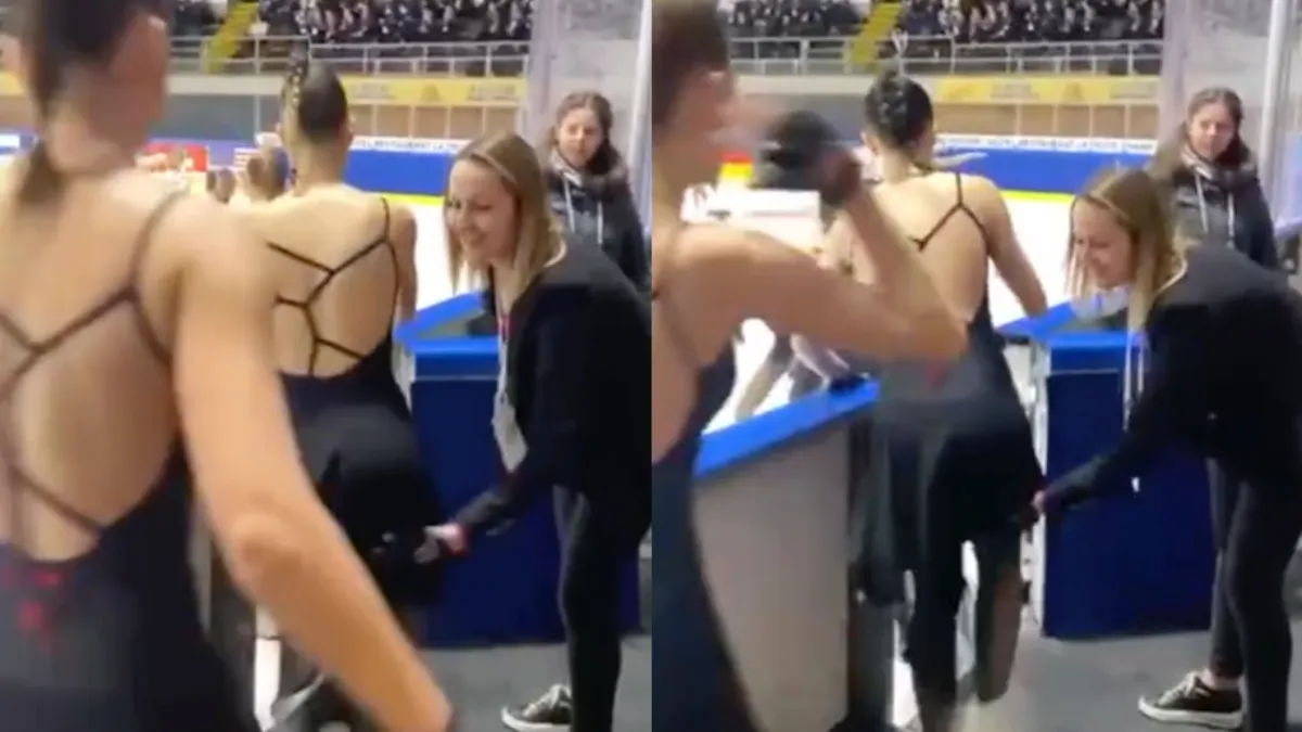 Coach bij synchroon schaatsen heeft ook wel wat