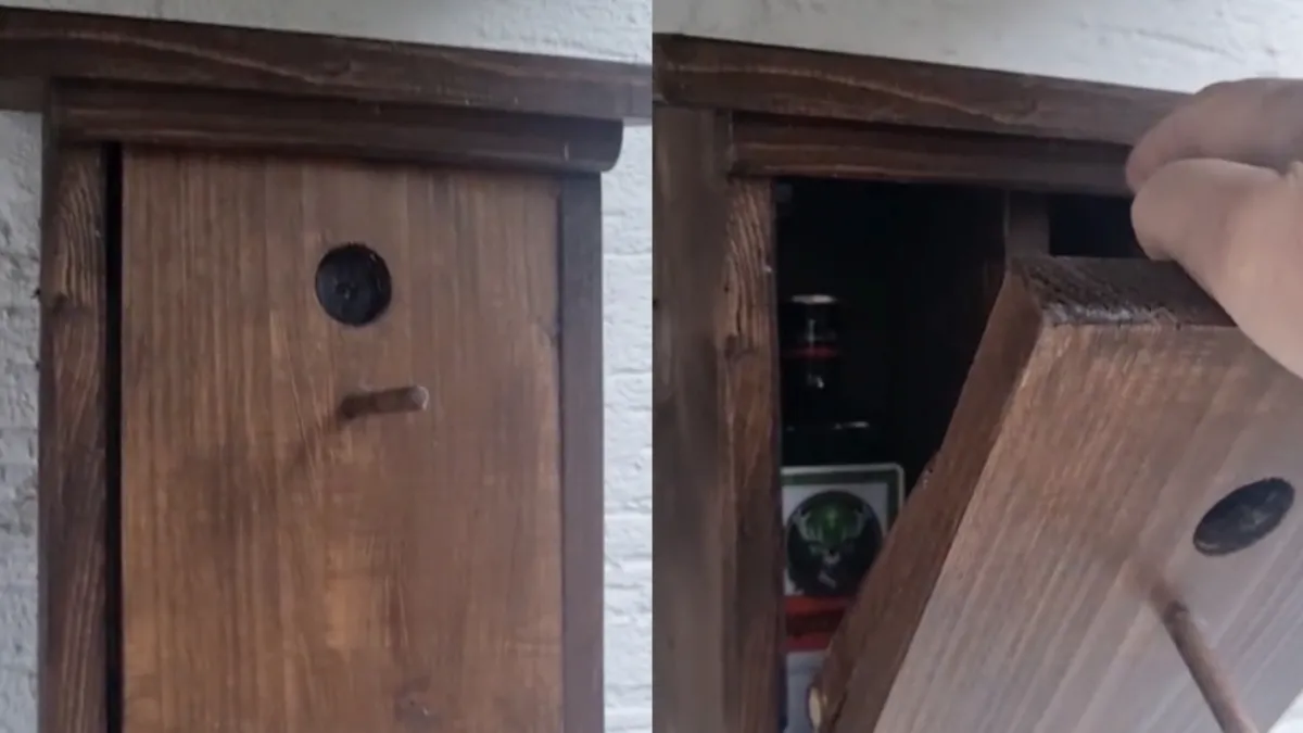 Ouderwets vogelhuisje behuisd geen vogeltjes