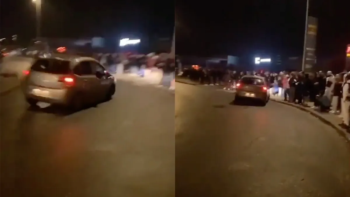 Auto rijdt tijdens illegale race in Franse Bordeaux in op menigte