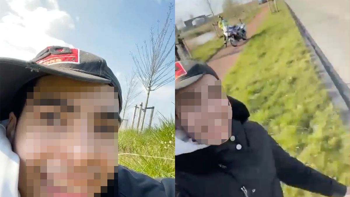 Bikelife boefje speelt verstoppertje met de politie