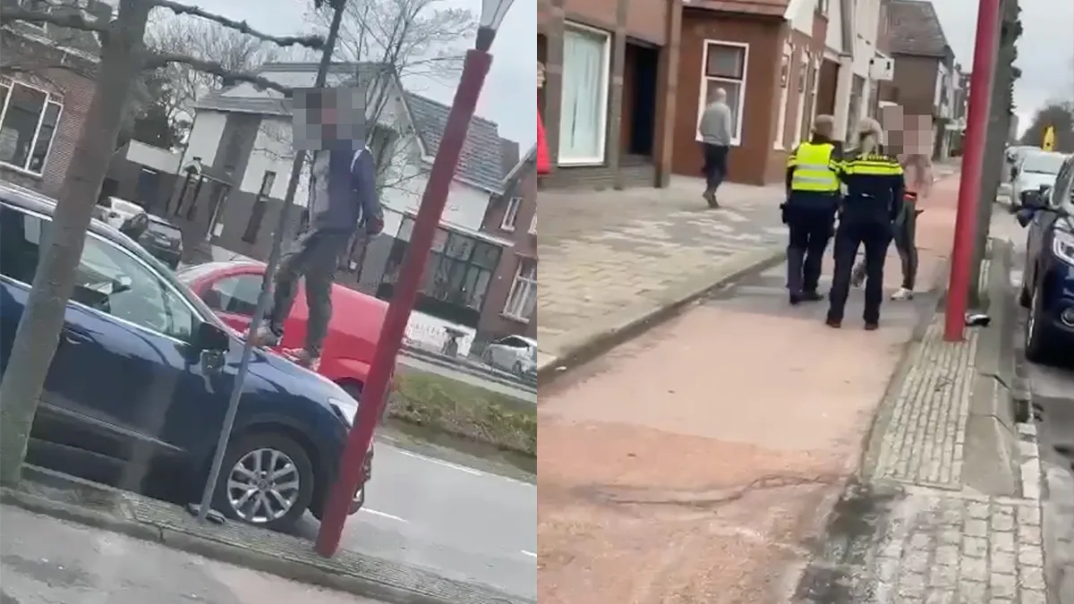 Man in Stadskanaal gaat door het lint en sloopt geparkeerde auto