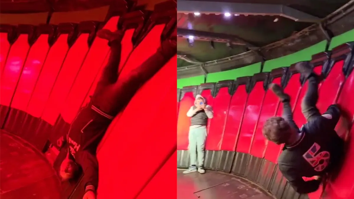 Man wint het van zwaartekracht op kermis van Den Haag