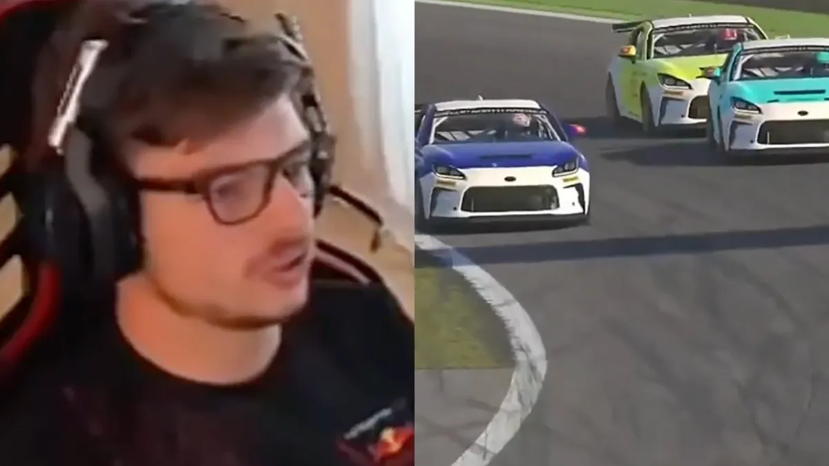 Ook op de sim kan Max Verstappen starten op P17 en de race winnen