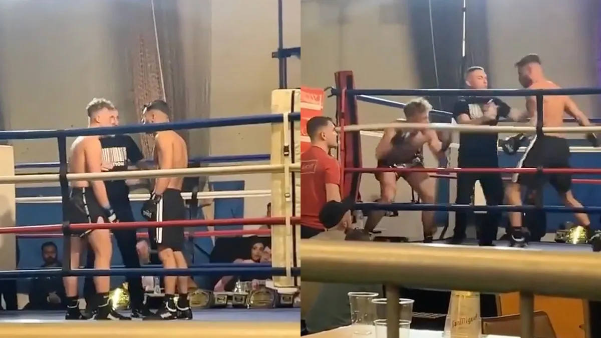 Potje boksen lijkt snel beslist, maar dan gaat de zaal zich ermee bemoeien