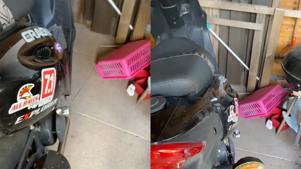Scooter onder de stickers jonguh