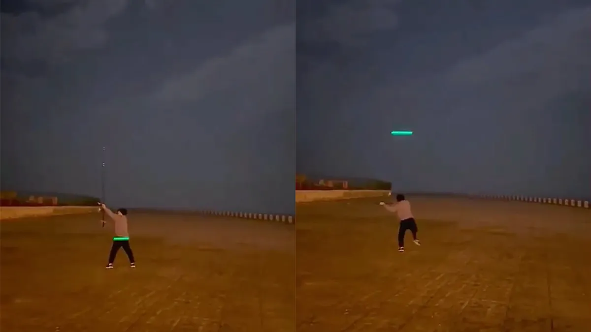 Vissen nog cooler met werphengel en lichtgevende dobber