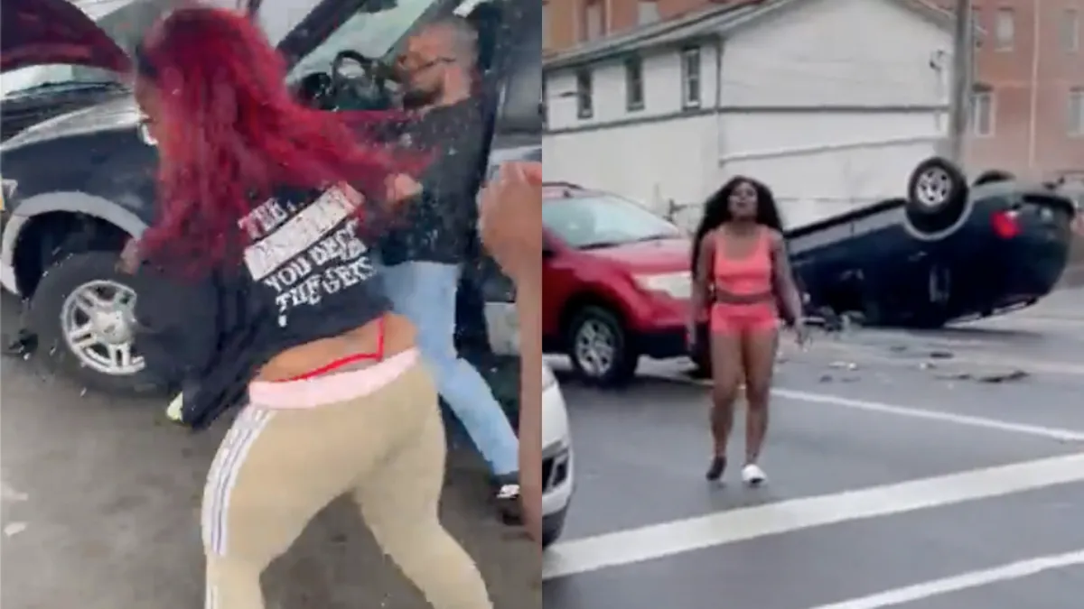 Ruzie escaleert volledig helemaal uit de hand bij tankstation in Chicago