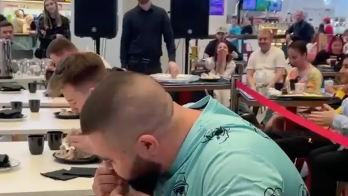 Eetwedstrijd misschien toch niet helemaal zijn ding