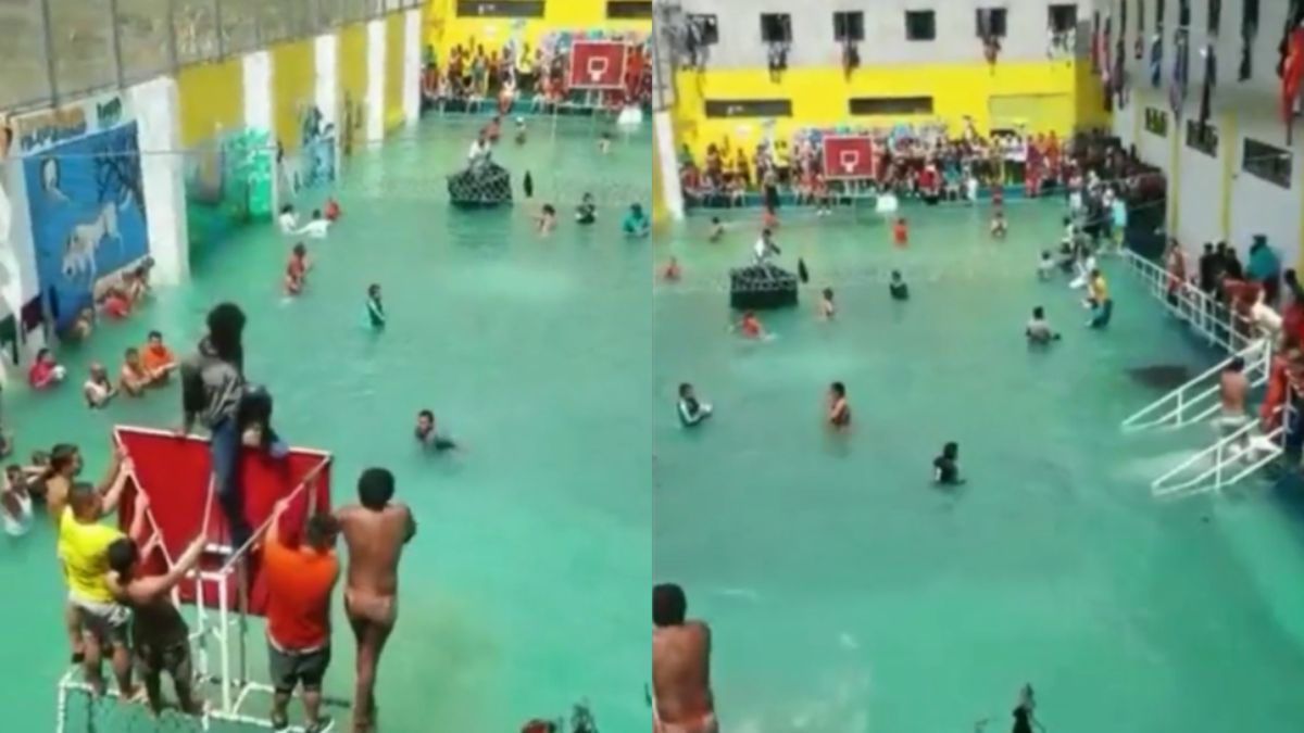 In Ecuador hebben ze gewoon een zwembad in de gevangenis gemaakt