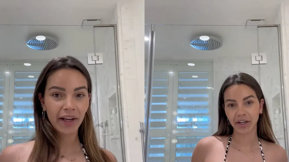 Monica Geuze laat zelf ook nog even zien hoe bikini haar staat