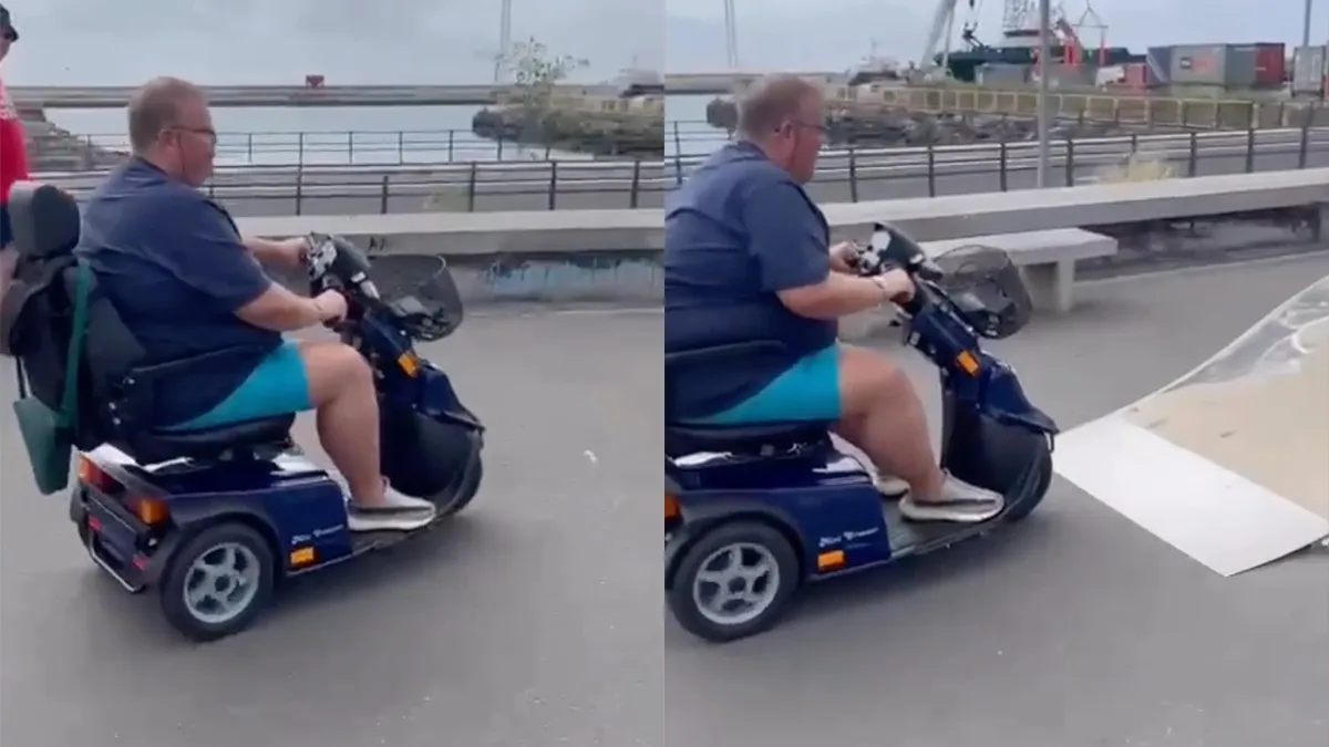 Als je een scootmobiel nodig hebt, moet je geen stuntman willen worden