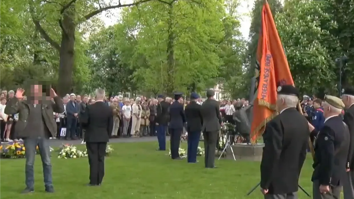 Beschonken man verstoort Dodenherdenking in Breda