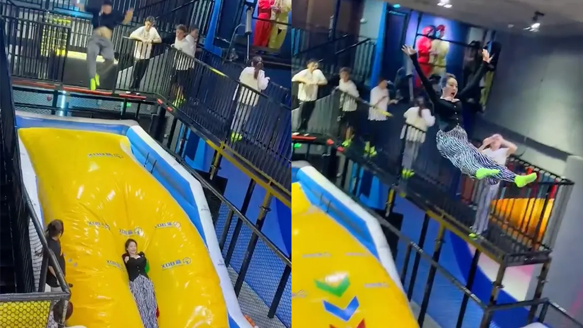 Een goed en een slecht voorbeeld van lancering met een groot luchtkussen