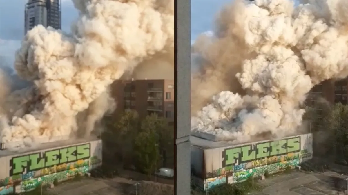 Grote brand in centrum Eindhoven