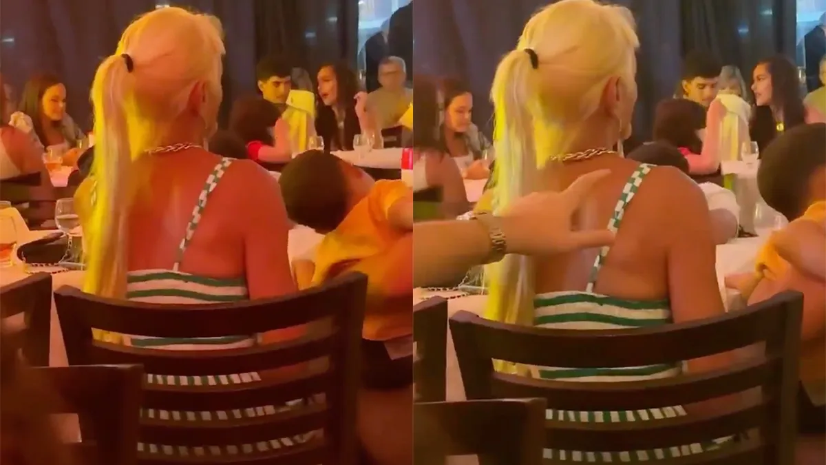 Hey mooie dame, die jongen daar ziet je wel zitten